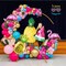 flamingo balloon garland arch kit 145Pcs Hot Pink magenta teal gold balloons mylar pineapple balloons Palm leaves
